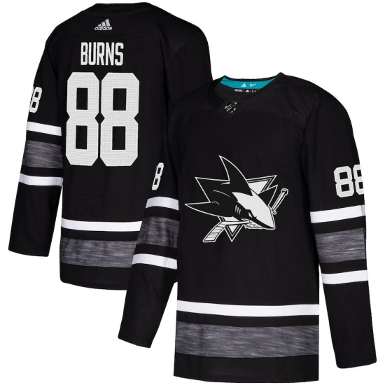 Men's Adidas San Jose Sharks #88 Brent Burns Black 2019 All-Star Game Parley Authentic Stitched NHL Jersey - Ujersey