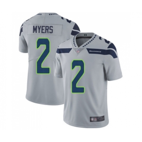 Youth Seattle Seahawks #2 Jason Myers Grey Alternate Vapor Untouchable Limited Player Football Jersey - Ujersey