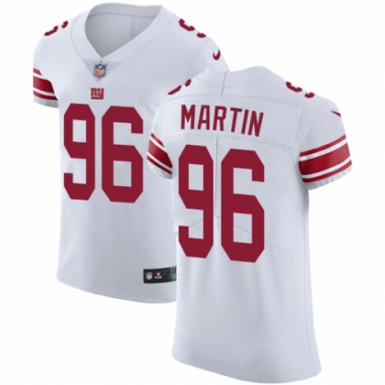 Men's Nike New York Giants #96 Kareem Martin White Vapor Untouchable Elite Player NFL Jersey - Ujersey