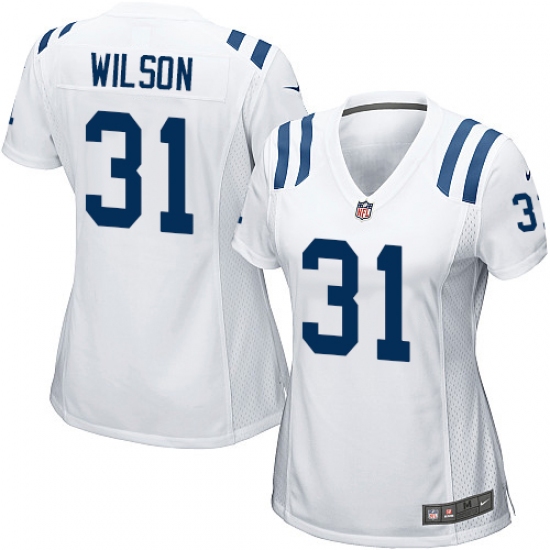 Women's Nike Indianapolis Colts #31 Quincy Wilson Game White NFL Jersey - Ujersey