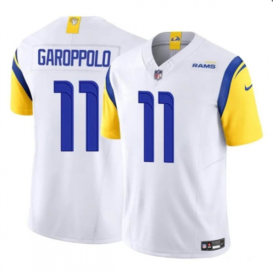 Youth Los Angeles Rams #11 Jimmy Garoppolo White 2024 F.U.S.E. Vapor Untouchable Football Stitched Jersey - Ujersey