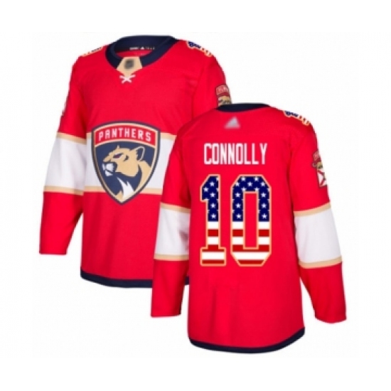 Youth Florida Panthers #10 Brett Connolly Authentic Red USA Flag Fashion Hockey Jersey - Ujersey