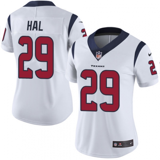 Women's Nike Houston Texans #29 Andre Hal Limited White Vapor Untouchable NFL Jersey - Ujersey