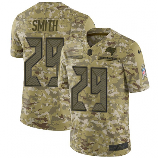 Youth Nike Tampa Bay Buccaneers #29 Ryan Smith Limited Camo 2018 Salute to Service NFL Jersey - Ujersey