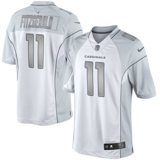 Women's Nike Arizona Cardinals #11 Larry Fitzgerald Limited White Platinum NFL Jersey - Ujersey