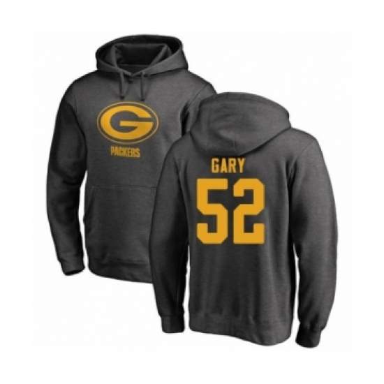 Football Green Bay Packers #52 Rashan Gary Ash One Color Pullover Hoodie - Ujersey
