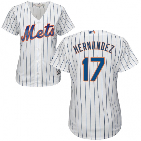 Women's Majestic New York Mets #17 Keith Hernandez Replica White Home Cool Base MLB Jersey