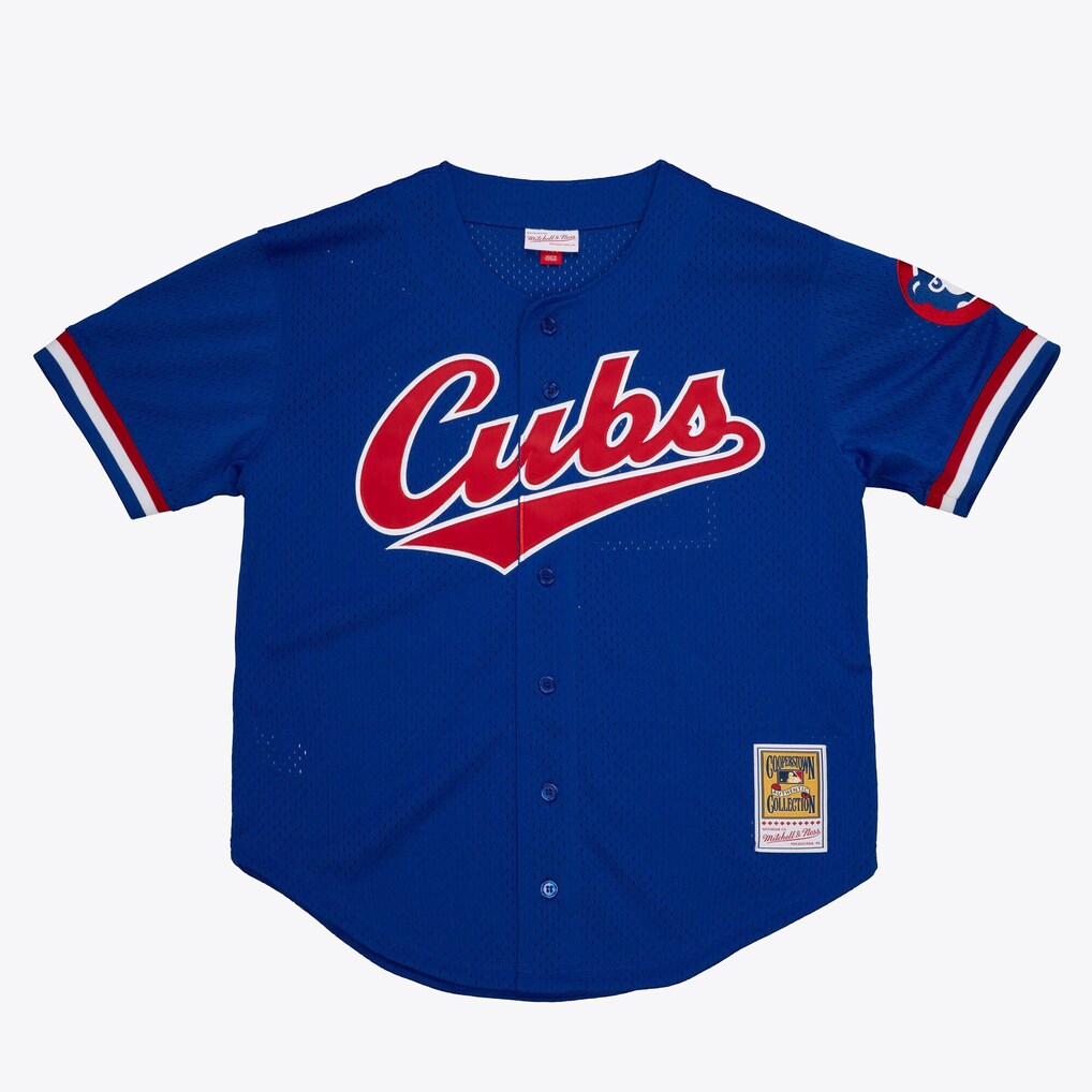Men's Chicago Cubs Greg Maddux Mitchell & Ness Royal Authentic Batting Practice Jersey - Ujersey