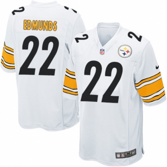 Men's Nike Pittsburgh Steelers #22 Terrell Edmunds Game White NFL Jersey - Ujersey