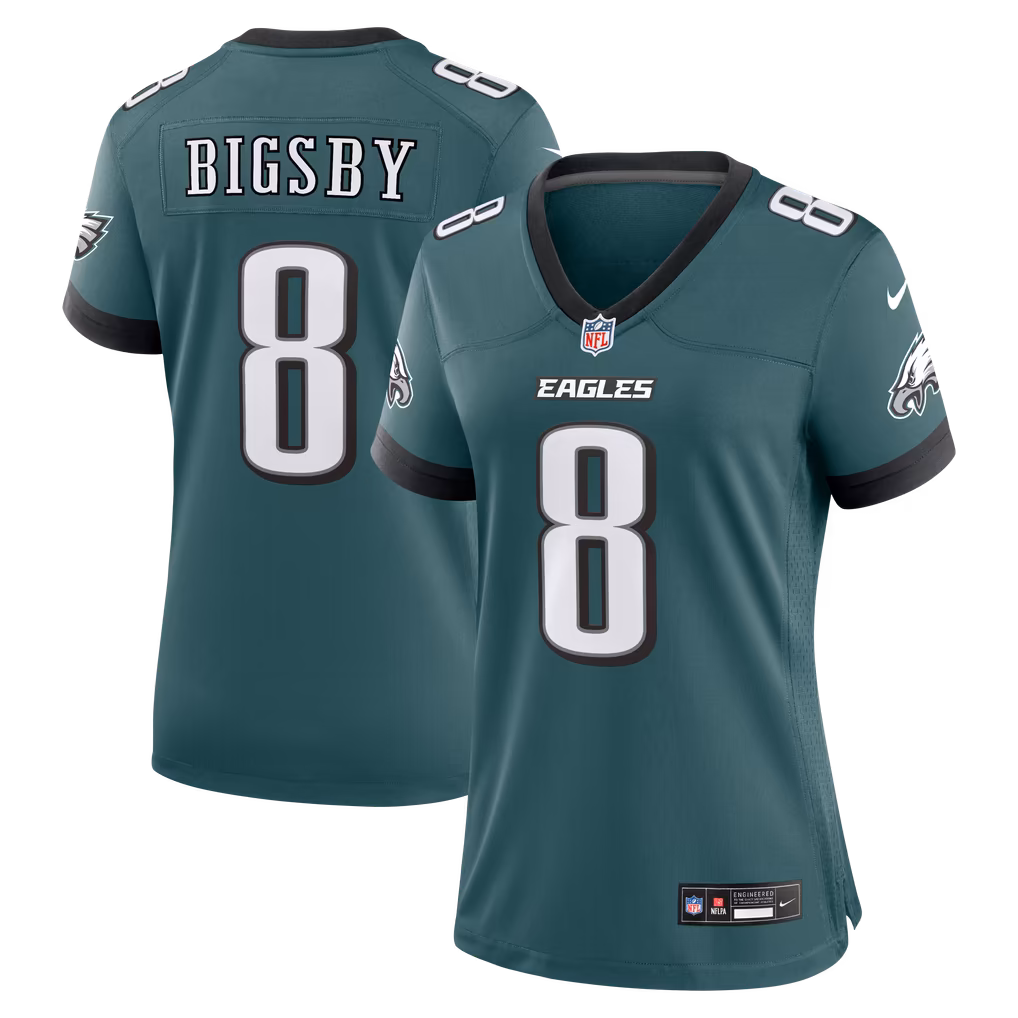 Women's Philadelphia Eagles Tank Bigsby Nike Midnight Green Team Game Jersey - Ujersey Shop