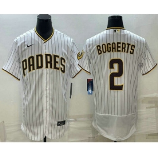 Men's San Diego Padres #2 Xander Bogaerts White Flex Base Stitched Baseball Jersey - Ujersey