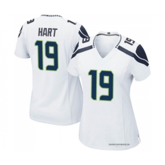Women's Seattle Seahawks #19 Penny Hart Nike White Game Jersey - Ujersey