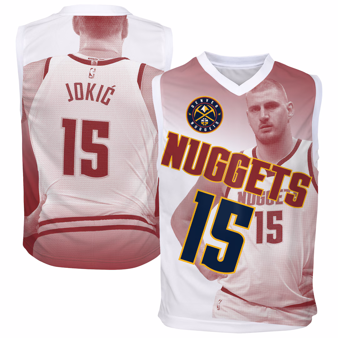 Youth Denver Nuggets Nikola Jokić Outerstuff Red Hometown Fashion Jersey