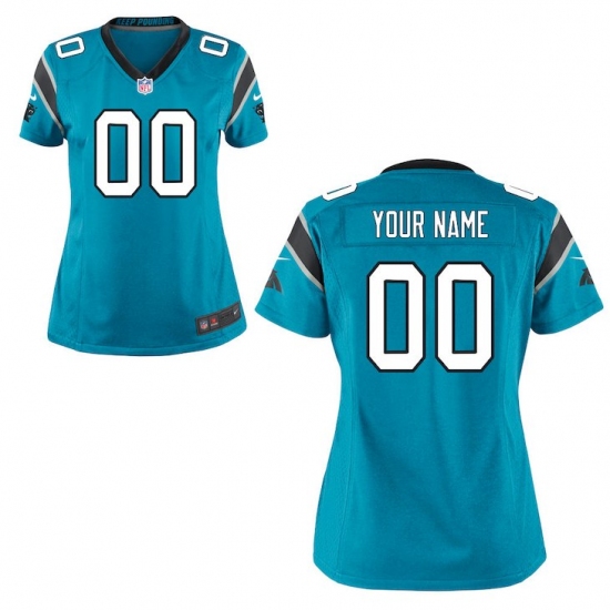 Women's Carolina Panthers Nike Panther Blue Custom Game Jersey - Ujersey