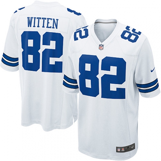 Men's Nike Dallas Cowboys #82 Jason Witten Game White NFL Jersey - Ujersey