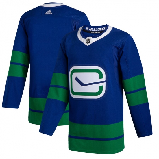 Men's Vancouver Canucks adidas Blank 2019/20 Alternate Authentic Jersey - Ujersey
