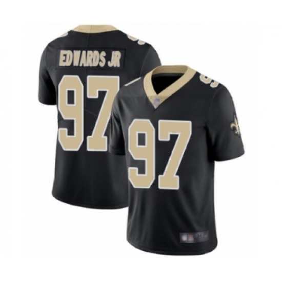 Youth New Orleans Saints #97 Mario Edwards Jr Black Team Color Vapor Untouchable Limited Player Football Jersey - Ujersey