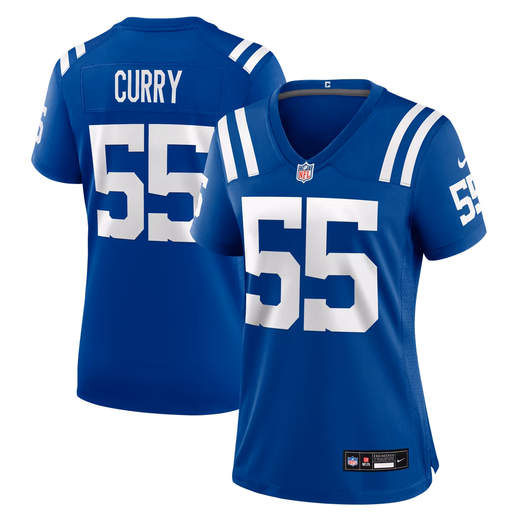 Women's Indianapolis Colts Caden Curry Nike Royal Team Game Jersey
