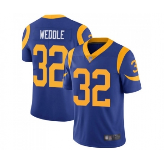 Youth Los Angeles Rams #32 Eric Weddle Royal Blue Alternate Vapor Untouchable Limited Player Football Jersey - Ujersey
