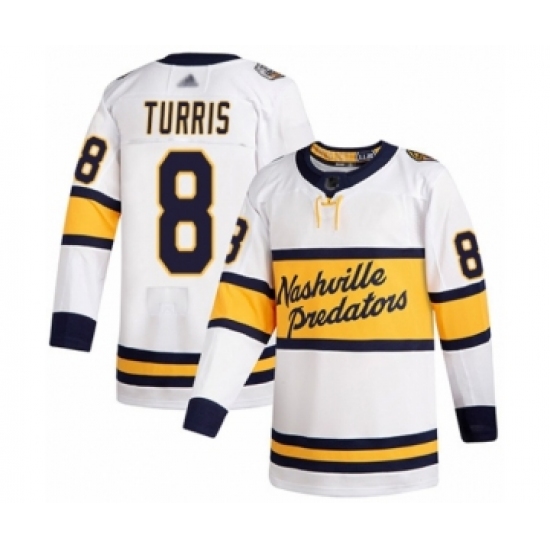 Youth Nashville Predators #8 Kyle Turris Authentic White 2020 Winter Classic Hockey Jersey - Ujersey
