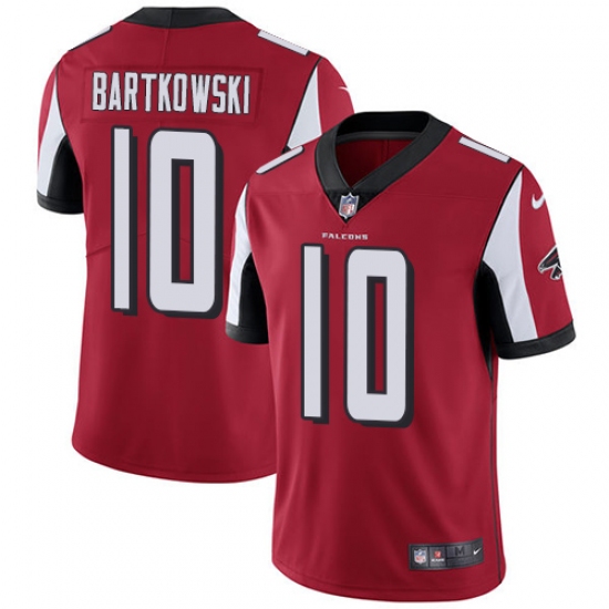 Youth Nike Atlanta Falcons #10 Steve Bartkowski Elite Red Team Color NFL Jersey - Ujersey