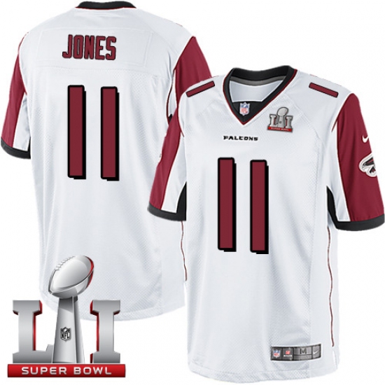 Youth Nike Atlanta Falcons #11 Julio Jones Elite White Super Bowl LI 51 NFL Jersey - Ujersey