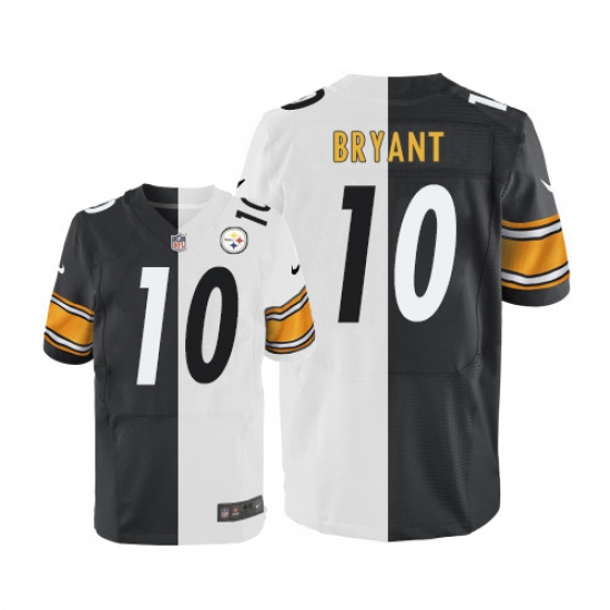 Men's Nike Pittsburgh Steelers #10 Martavis Bryant Elite Black/White Split Fashion NFL Jersey - Ujersey