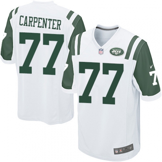Men's Nike New York Jets #77 James Carpenter Game White NFL Jersey - Ujersey