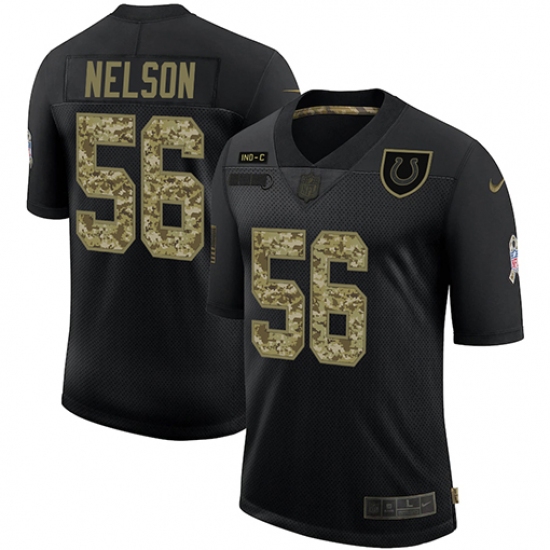 Men's Indianapolis Colts #56 Quenton Nelson Camo 2020 Salute To Service Limited Jersey - Ujersey