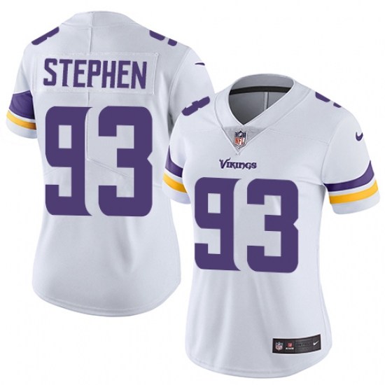 Women's Nike Minnesota Vikings #93 Shamar Stephen White Vapor Untouchable Limited Player NFL Jersey - Ujersey