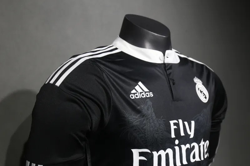 Real Madrid Retro Jersey Third Away Long Sleeve Soccer Shirt 2014/15