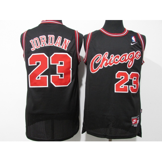 Men's Chicago Bulls #23 Michael Jordan Nike Black Chicago Swingman Player Jersey - Ujersey