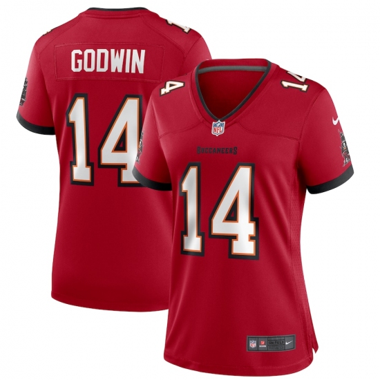 Women's Tampa Bay Buccaneers #14 Chris Godwin Nike Red Game Player Jersey - Ujersey