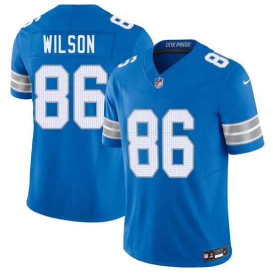Men's Detroit Lions #86 Cedrick Wilson Blue 2026 F.U.S.E. Vapor Limited Football Stitched Game Jersey - Ujersey