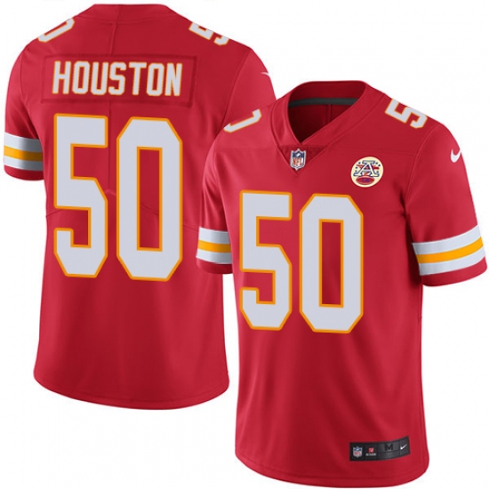 Youth Nike Kansas City Chiefs #50 Justin Houston Red Team Color Vapor Untouchable Limited Player NFL Jersey - Ujersey