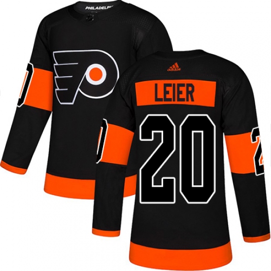 Youth Adidas Philadelphia Flyers #20 Taylor Leier Premier Black Alternate NHL Jersey