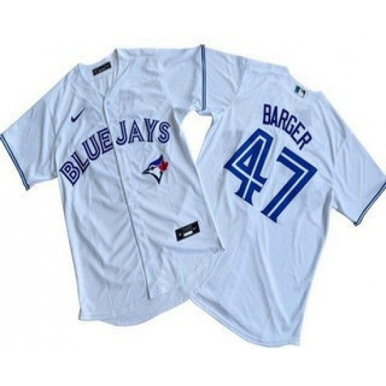Men's Toronto Blue Jays #47 Addison Barger White Cool Base Jersey - Ujersey