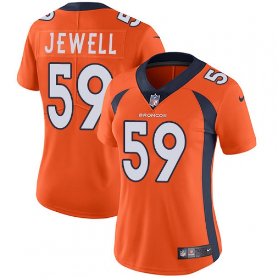 Women's Nike Denver Broncos #59 Josey Jewell Orange Team Color Vapor Untouchable Limited Player NFL Jersey - Ujersey
