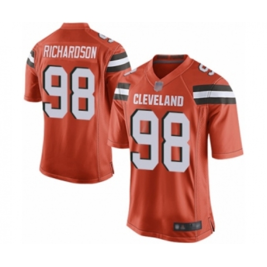 Men's Cleveland Browns #98 Sheldon Richardson Game Orange Alternate Football Jersey - Ujersey