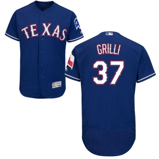 Men's Majestic Texas Rangers #37 Jason Grilli Royal Blue Flexbase Authentic Collection MLB Jersey