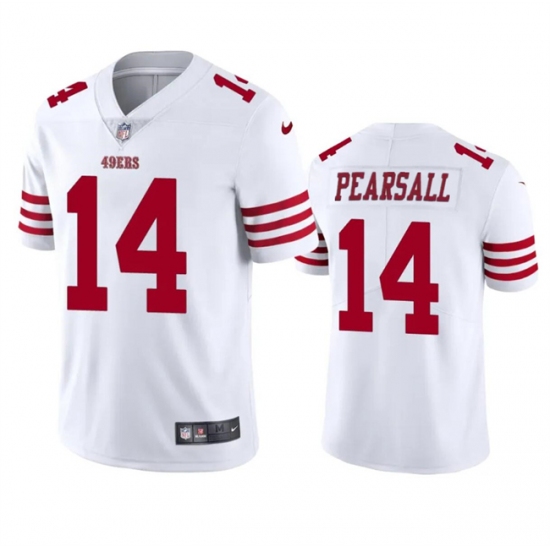 Men's San Francisco 49ers #14 Ricky Pearsall White 2024 Draft Vapor Untouchable Limited Football Stitched Jersey - Ujersey