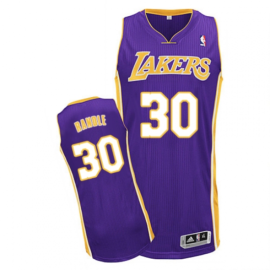 Men's Adidas Los Angeles Lakers #30 Julius Randle Authentic Purple Road NBA Jersey - Ujersey