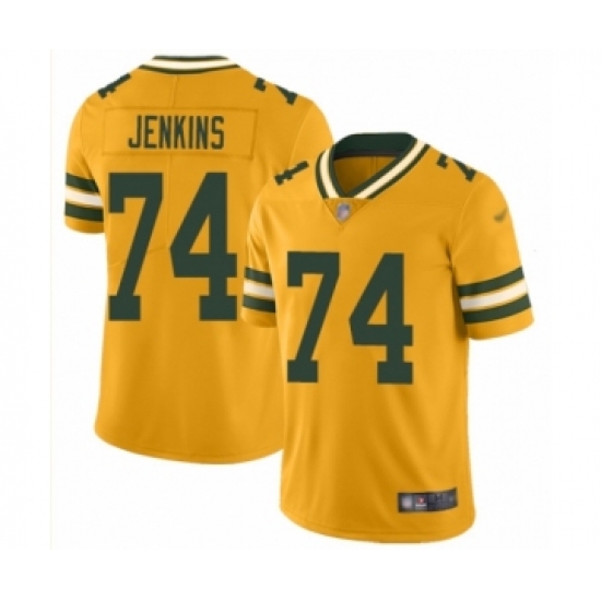 Women's Green Bay Packers #74 Elgton Jenkins Limited Gold Inverted Legend Football Jersey - Ujersey