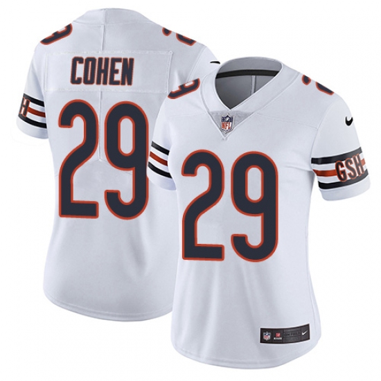 Women's Nike Chicago Bears #29 Tarik Cohen White Vapor Untouchable Limited Player NFL Jersey - Ujersey