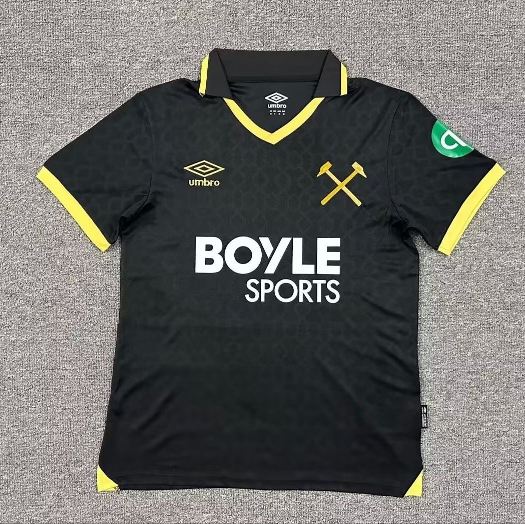 West Ham United Football Jersey Third Away Custom Shirt 2025-26 - ujerseystore