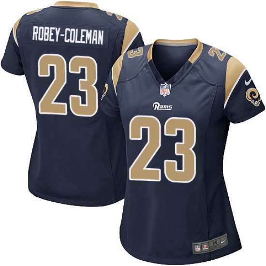Women's Nike Los Angeles Rams #23 Nickell Robey-Coleman Game Navy Blue Team Color NFL Jersey - Ujersey
