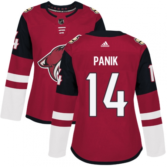 Women's Adidas Arizona Coyotes #14 Richard Panik Authentic Burgundy Red Home NHL Jersey - Ujersey