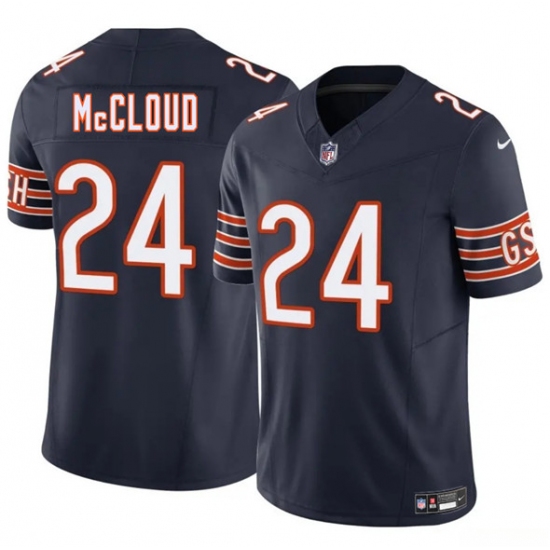 Men's Chicago Bears #24 Nick McCloud Navy 2025 F.U.S.E. Vapor Untouchable Limited Football Stitched Jersey - Ujersey