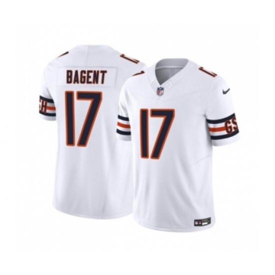 Men's Nike Chicago Bears #17 Tyson Bagent White 2023 F.U.S.E. Vapor Untouchable Limited Football Stitched Jersey - Ujersey