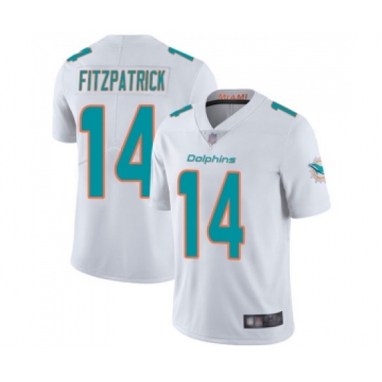 Youth Miami Dolphins #14 Ryan Fitzpatrick White Vapor Untouchable Limited Player Football Jersey - Ujersey